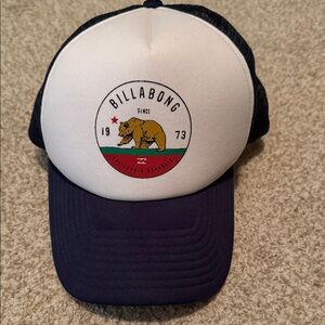 Billabong Navy and White California Bear Cap